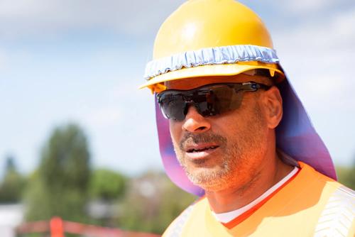 PVA Cooling Neck Shade - Hard Hat Compatible - Blue - One Size Fits All product photo