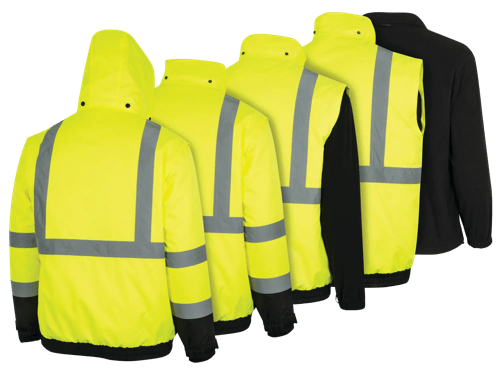 Hi-Vis 5-in-1 Jacket - Hi-Vis Yellow - L product photo