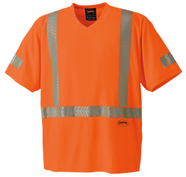 T-shirt de s&eacute;curit&eacute; CoolPass&reg; &agrave; manches courtes &ndash; Orange haute visibilit&eacute; &ndash; Homme G photo du produit