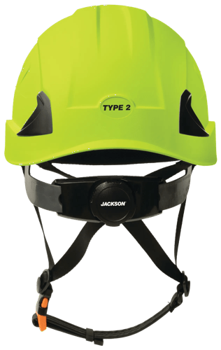 CH-2-400V Type 2 Safety Helmet - Vented - Hi-Vis Green product photo