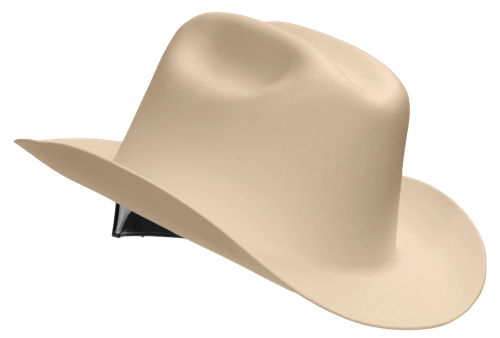 Western Outlaw Hard Hat - Western Brim Style - Tan product photo