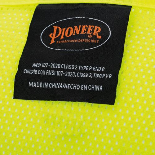 Hi-Vis Poly Mesh Safety Vest - Zipper Closure - Hi-Vis Yellow/Green - XL product photo