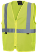 Hi-Vis Poly Mesh Safety Vest - Zipper Closure - Hi-Vis Yellow/Green - L product photo