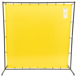 Welding Curtain and Frame Combo Kit - Gold - 6'x6' product photo