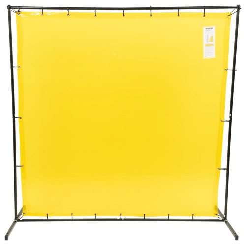 Welding Curtain and Frame Combo Kit - Gold - 6'x6' product photo
