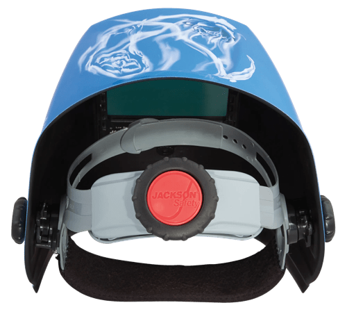 Premium Graphic Welding Helmet - ADF Fixed Shade 10 - Reapers n’ Roses product photo