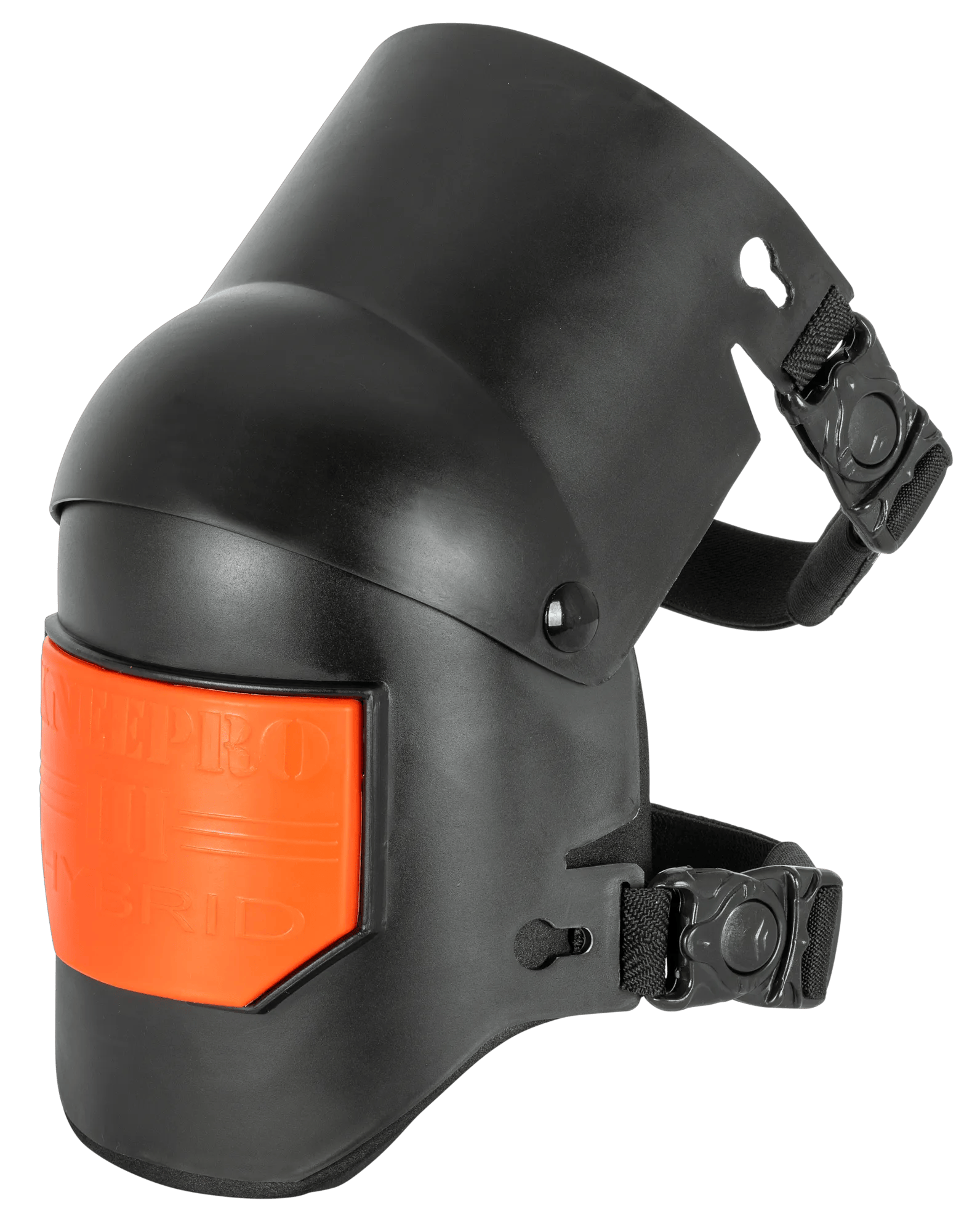KneePro Hybrid Ultra Flex III Knee Pad - Quick Snap Clips - Black