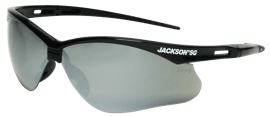 Jackson SG Safety Glasses - Black Frame - Smoke Mirror Anti-Scratch Hardcoat Lens product photo