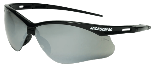 Jackson SG Safety Glasses - Black Frame - Smoke Mirror Anti-Scratch Hardcoat Lens product photo