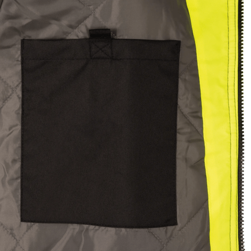 Hi-Vis Insulated Safety Bomber - 100% Waterproof  - Hi-Vis Yellow - S product photo