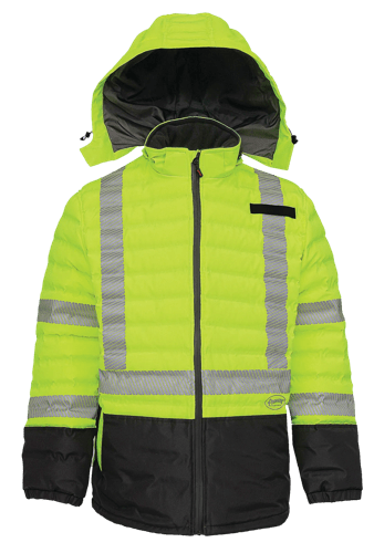 Hi-Vis Seamless Parka - Waterproof - Hi-Vis Yellow - L product photo