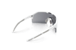 Maxview+ Safety Glasses - White Frame - Smoke Anti-Fog Lens product photo