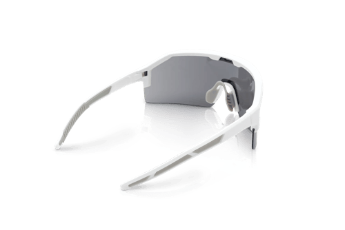 Maxview+ Safety Glasses - White Frame - Smoke Anti-Fog Lens product photo