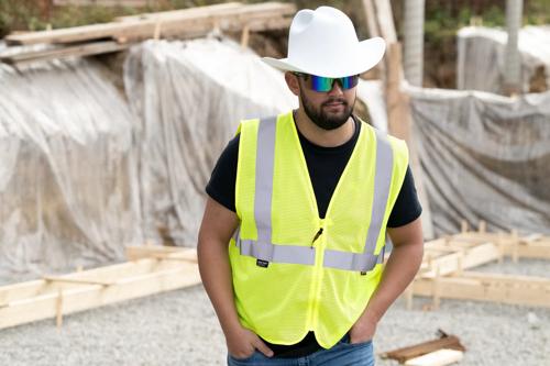 Hi-Vis Poly Mesh Safety Vest - Zipper Closure - Hi-Vis Yellow/Green - L product photo