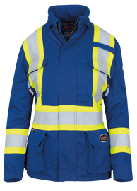 Parka de s&eacute;curit&eacute; FR-Tech&reg; matelass&eacute;e ignifuge/anti-arc &eacute;lectrique pour femme &ndash; Bleue roi &ndash; Taille femme 2TG photo du produit