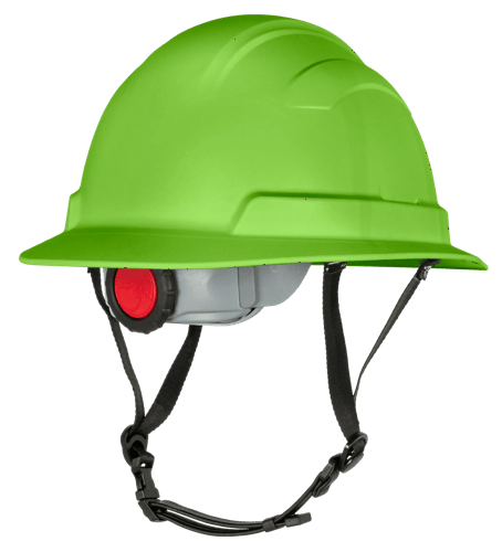 BLOCKHEAD2 Type 2 Full Brim Safety Helmet &ndash; Non-Vented &ndash; HV Green product photo