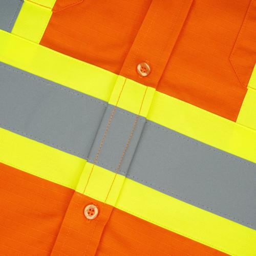Chemise de securit&eacute; en coton haute visibilit&eacute; - Orange haute visibilit&eacute; - G photo du produit