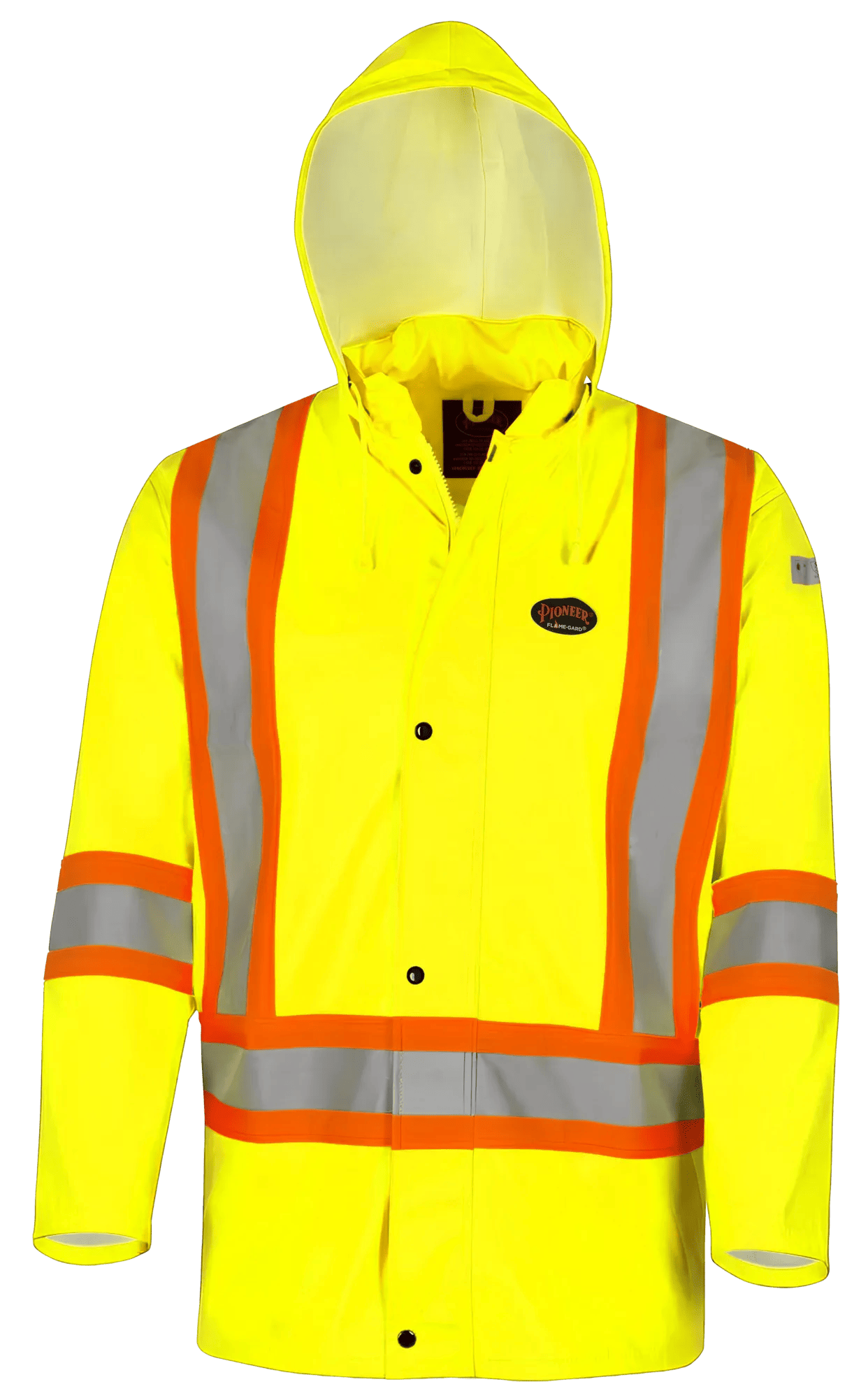 Hi-Vis Flame-Resistant Waterproof PU Stretch Jacket – Hi-Vis