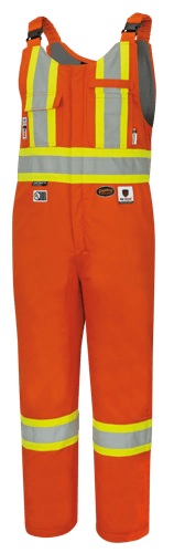 Salopette de s&eacute;curit&eacute; FR-Tech&reg; matelass&eacute; haute visibilit&eacute; ignifuge/anti&ndash;arc &eacute;lectrique &ndash; Orange haute visibilit&eacute; &ndash; Taille homme 4TG photo du produit