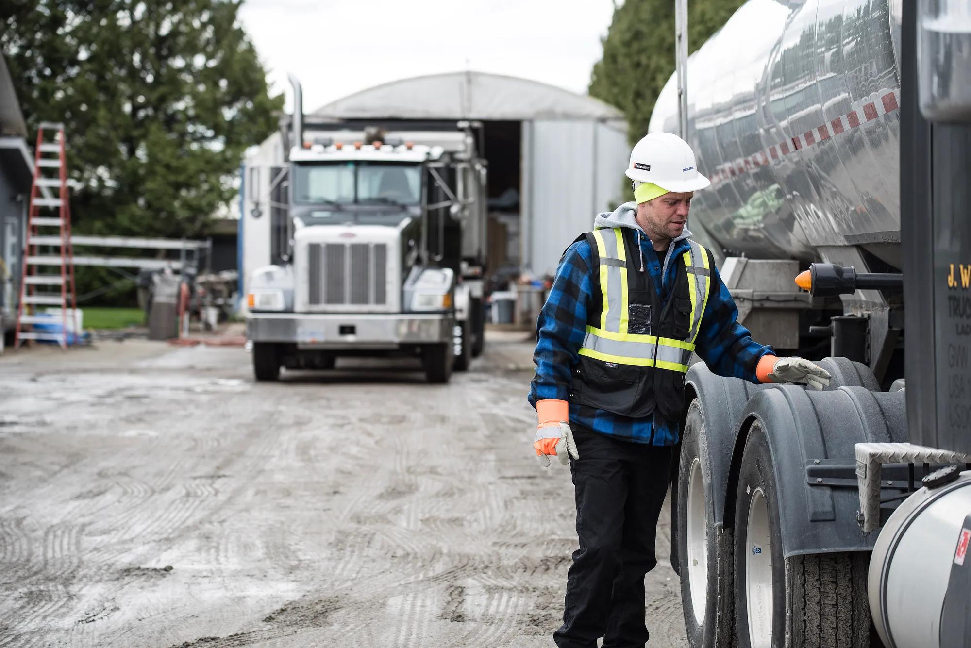 Transportation and logistics worker on the job site