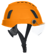 XS2-500 Series Type 2+ Vented Safety Helmet w/Flip-Up Visor - Hi-Vis Orange product photo