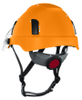 XS2-500 Series Type 2+ Safety Helmet w/Flip-Up Visor - Hi-Vis Orange product photo