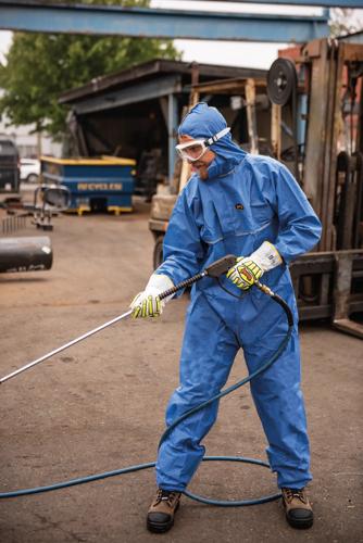 FSR SMS Disposable Coveralls – Zipper Closure – 50/CS – Blue – XL