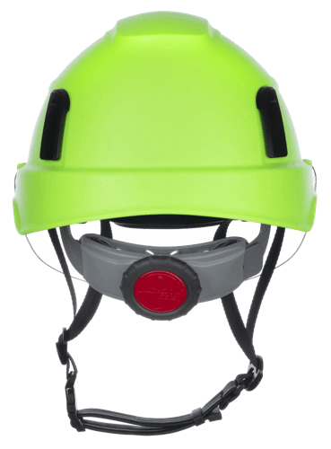 XS2-500 Type 2 Safety Helmet w/Flip–Up Visor – Vented – Hi-Vis Green product photo