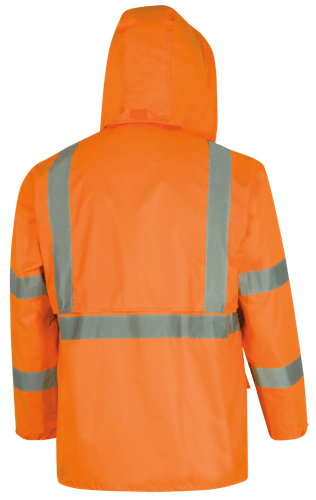 Hi-Vis 150D Oxford Poly/PU Waterproof Suit - Hi-Vis Orange - L product photo