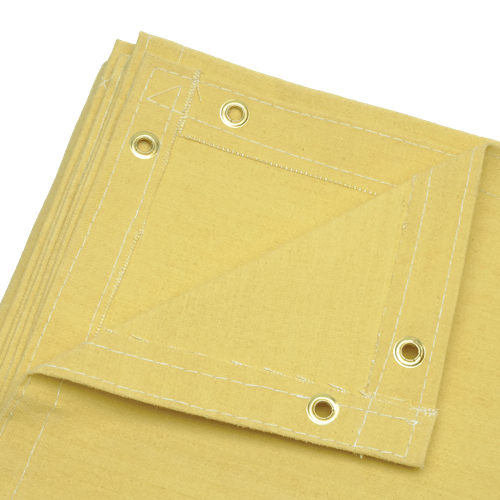 23-oz Acrylic-Coated Fiberglass Welding Blanket - Yellow - 10' x 10' product photo