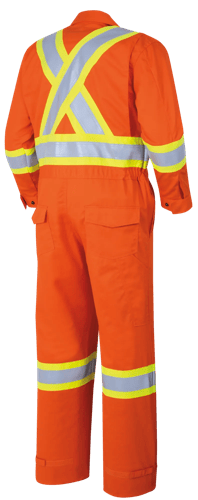 FR-Tech® Hi-Vis 88/12 7 oz FR/ARC-Rated Coveralls – Hi-Vis Orange