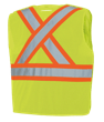 Gilet de s&eacute;curit&eacute; en maille de polyester haute visibilit&eacute; - Ajustable - &Agrave; d&eacute;chirement en 5 points - Jaune/vert haute visibilit&eacute; - L/XL photo du produit