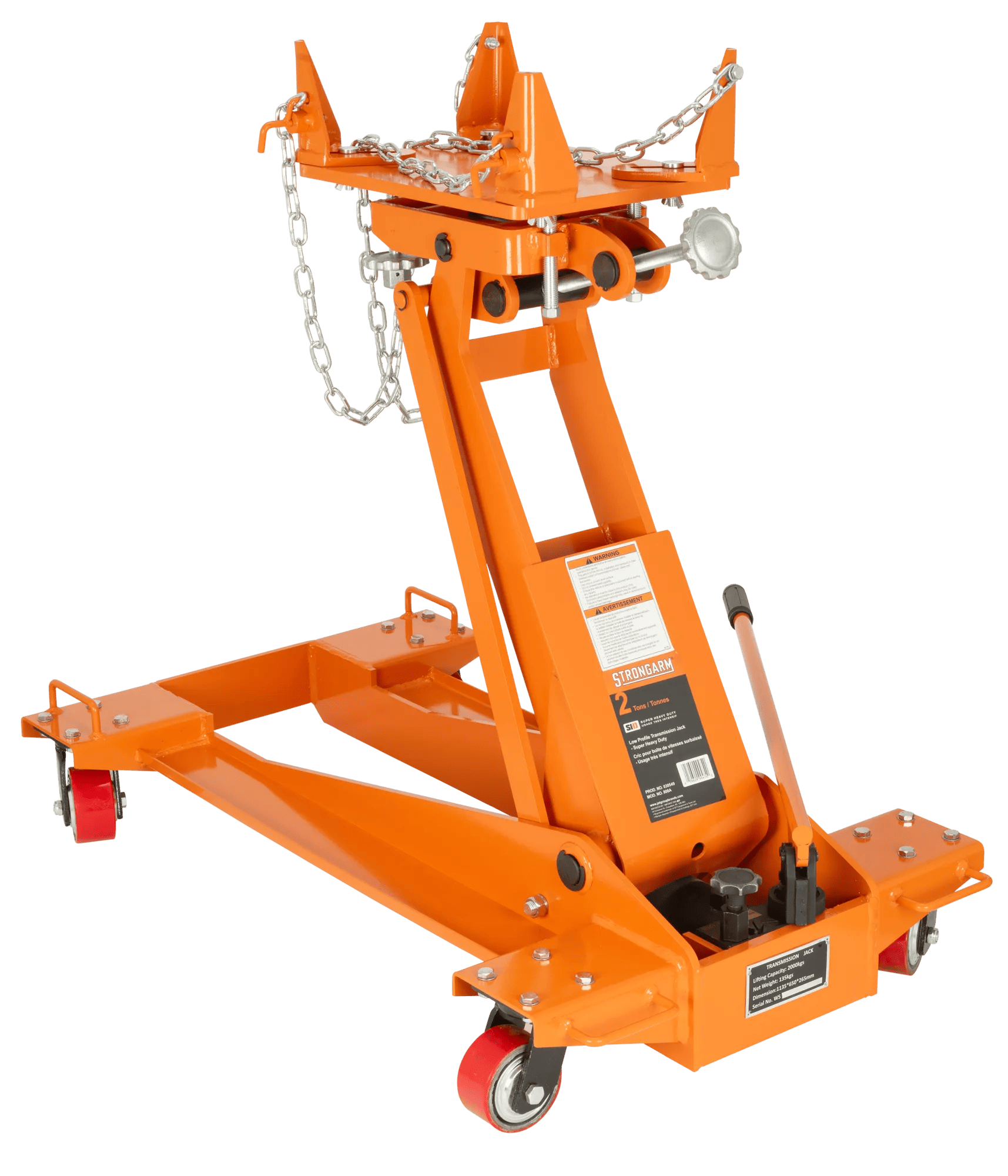 2-Ton Transmission Jack – Low Profile – Hydraulic – Super Heavy