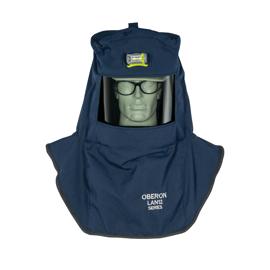 12 Cal LAN2ST&trade; Arc Flash Hood with Hard Cap, Ventilation System and Headlamp &ndash; Black &ndash; O/S product photo