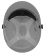 C10 Series Bump Cap with Face Shield Attachment - Grey product photo