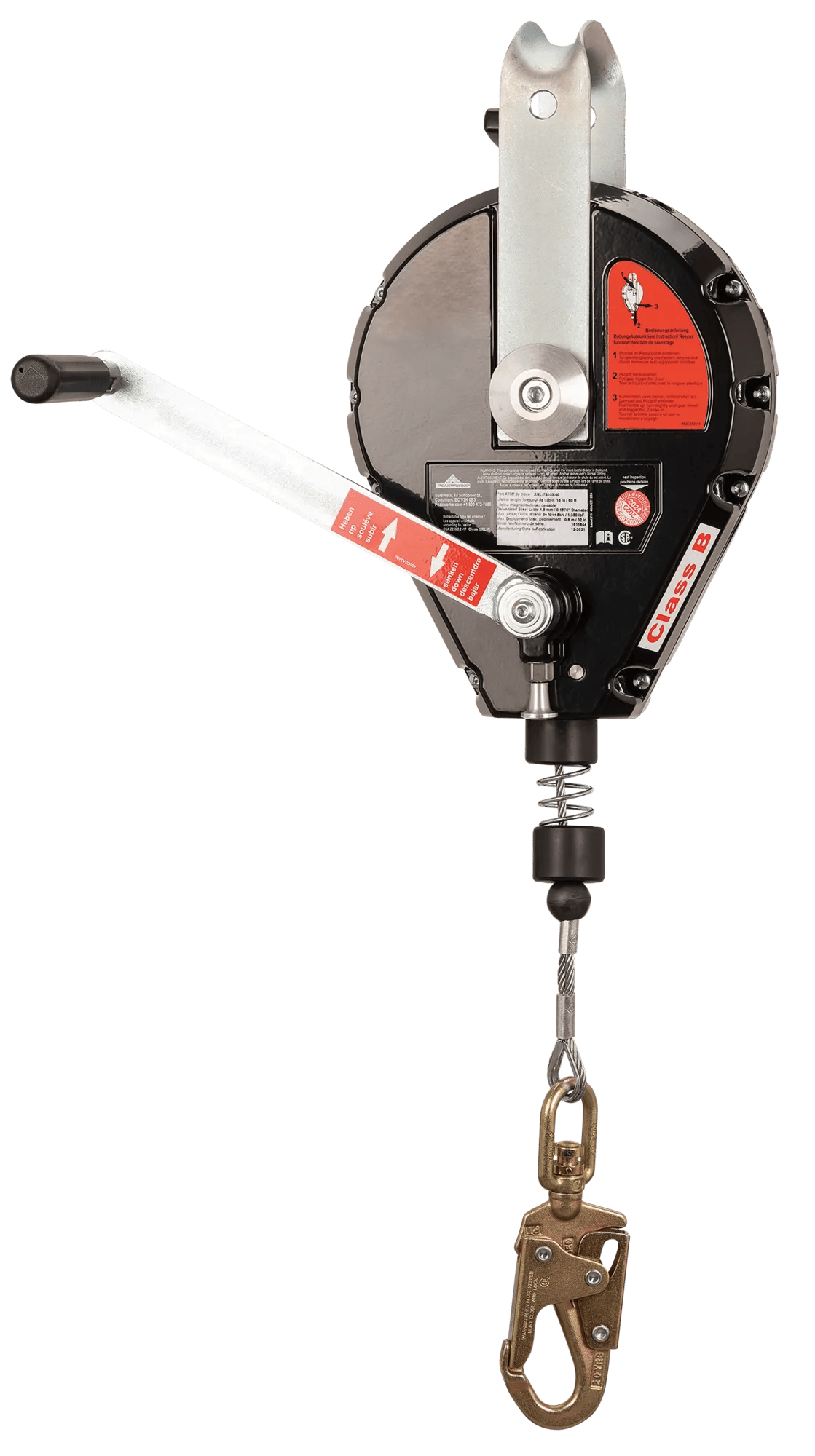 Cable SRL with Recovery – 60' | V845643060 | Self-Retracting