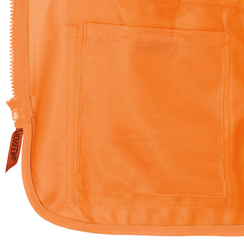 Women's Hi-Vis Tricot Poly Interlock Safety Vest - Zipper Closure - HV Orange - 2XL product photo