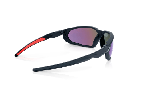 HyperGuard F-Series Safety Glasses - Green Mirror Lens product photo