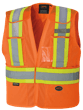 Veste de s&eacute;curit&eacute; en maille de polyester &agrave; &eacute;paules tombantes &agrave; haute visibilit&eacute; - Orange haute visibilit&eacute; - S/M photo du produit
