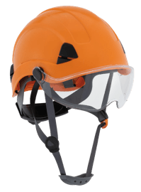 CH-350 Industrial Climbing Hard Hat - Flip-Up Wraparound Visor - Non-Vented - Type 1 - Orange product photo