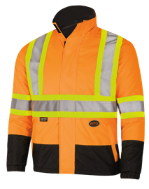 Manteau de s&eacute;curit&eacute; imperm&eacute;able r&eacute;versible &ndash; Orange haute visibilit&eacute; &ndash; Taille homme 2TG photo du produit