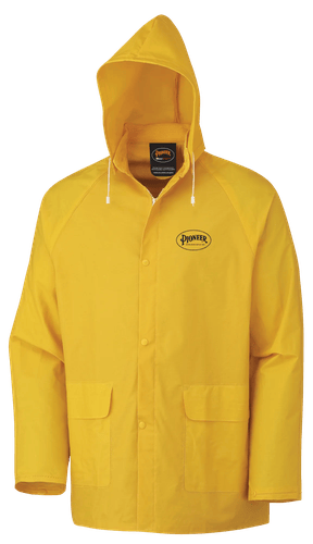 Storm Master® PVC Jacket - 100% Waterproof - Detachable Hood - Yellow ...