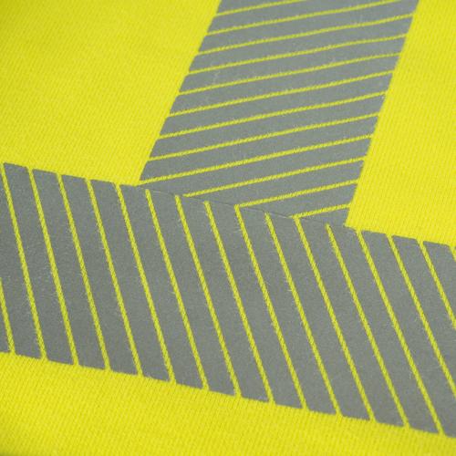 Hi-Vis 100% FR/Arc-Rated Heavyweight 12 oz Cotton Fleece Pullover Hoodie w/Black Bottom - Hi-Vis Yellow - L product photo