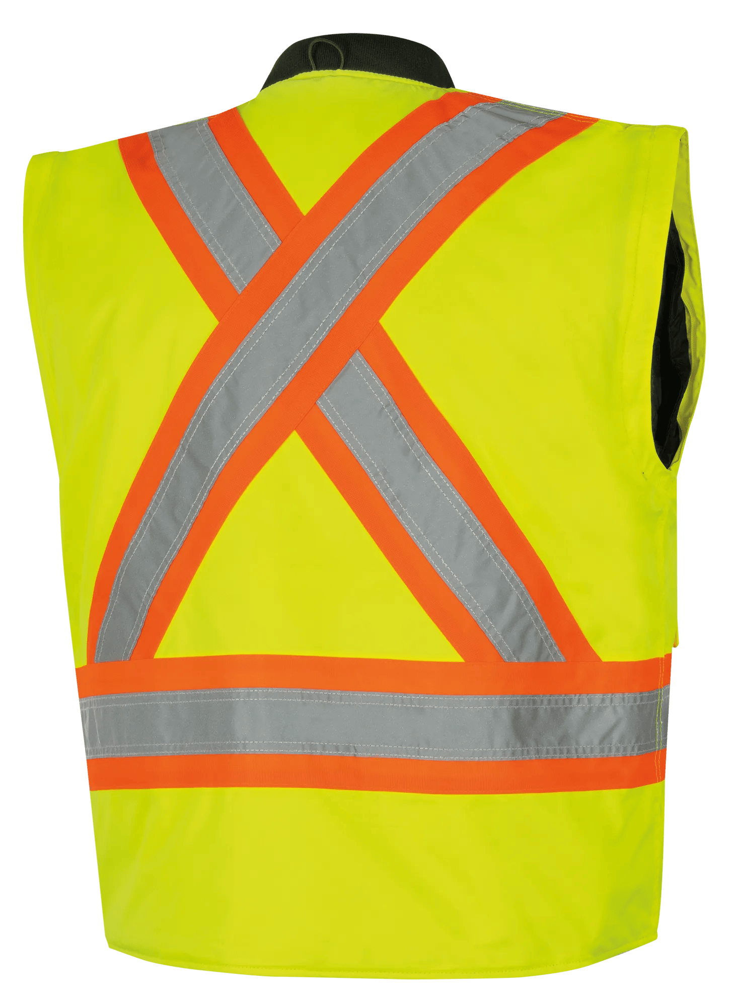 Waterproof 7-in-1 Safety Bomber– Detachable Hood – Hi-Vis Yellow