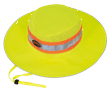 Hi-Vis Cooling Ranger's Hat with Strap - Hi Vis Yellow/Green product photo