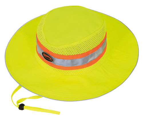 Hi-Vis Cooling Ranger's Hat with Strap - Hi Vis Yellow/Green product photo