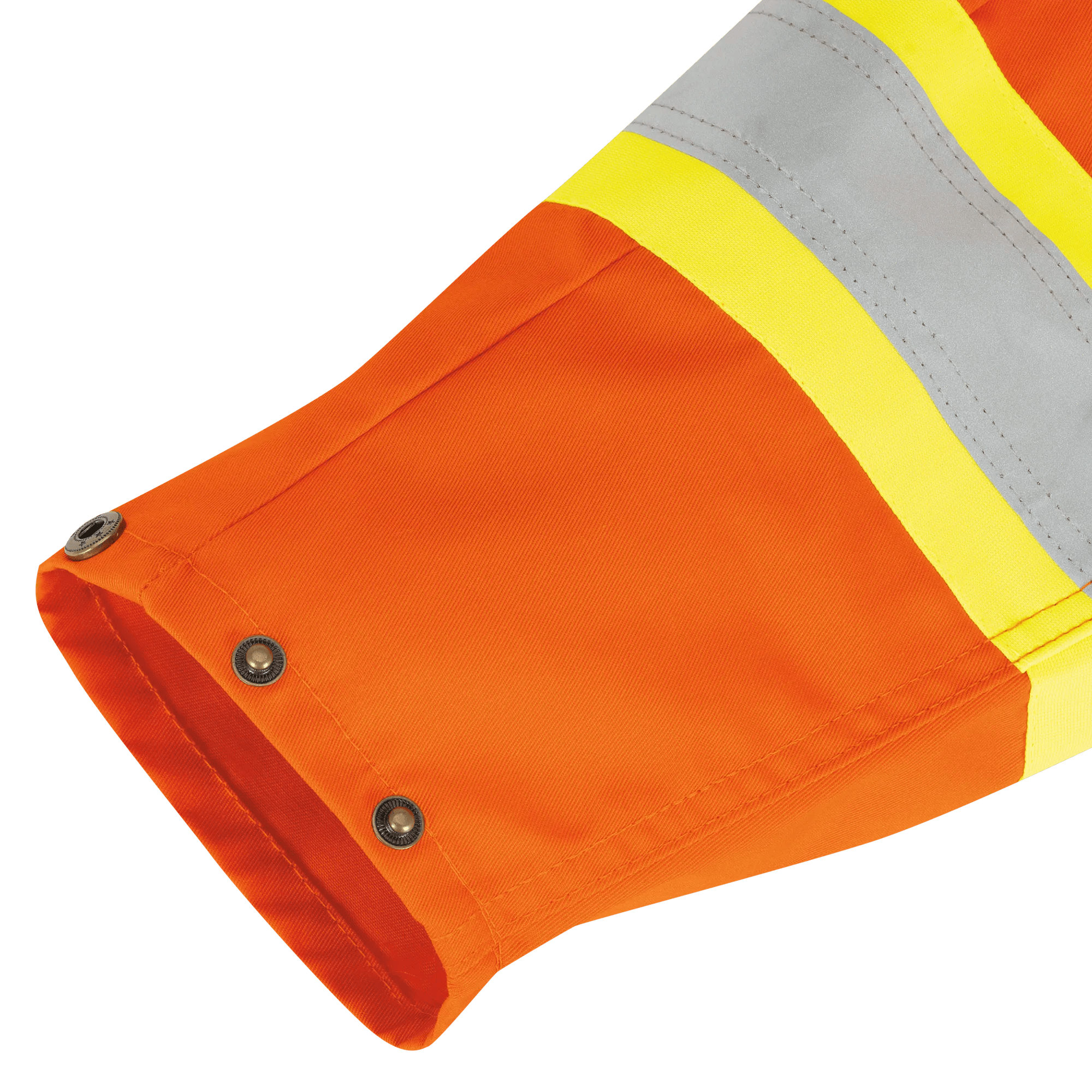 【miii】Powder Wash & Sun Protector Hi-Vis Poly/Cotton Safety Coveralls - Industrial Wash - Zipper
