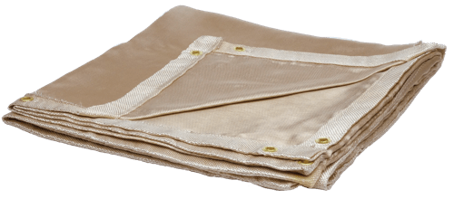 18 oz Silica Cloth Welding Blanket - Tan - 6' x 6' product photo