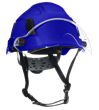XS2-500 Series Type 2+ Vented Safety Helmet w/Flip-Up Visor - Blue product photo