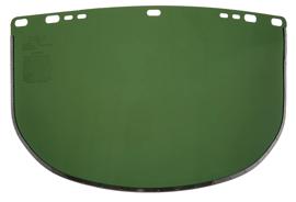 Acetate Face Shield Window - Shape D - Bound - Dark Green product photo